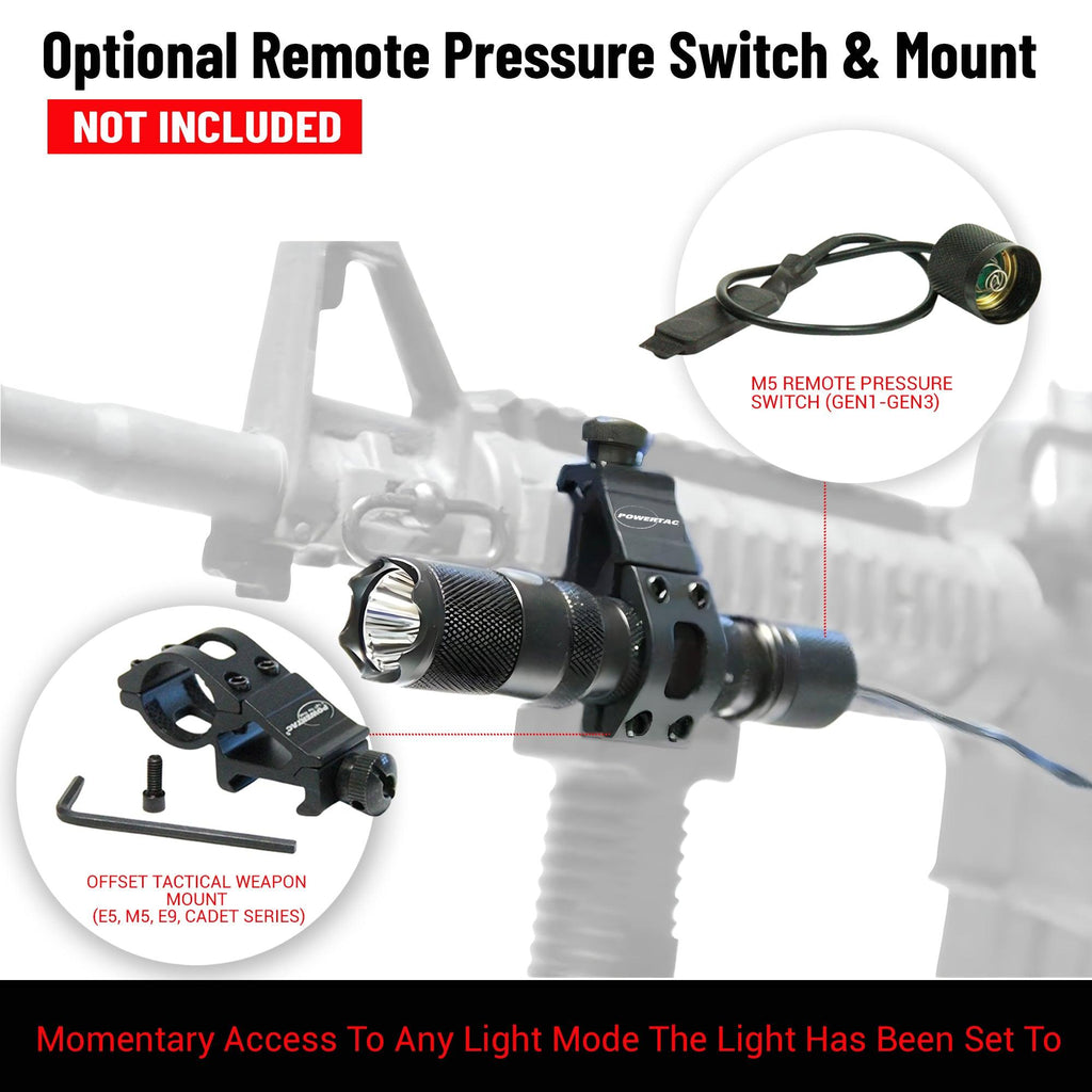 M5 Gen3 - 2,030 Lumen EDC High Power Flashlight Powertac