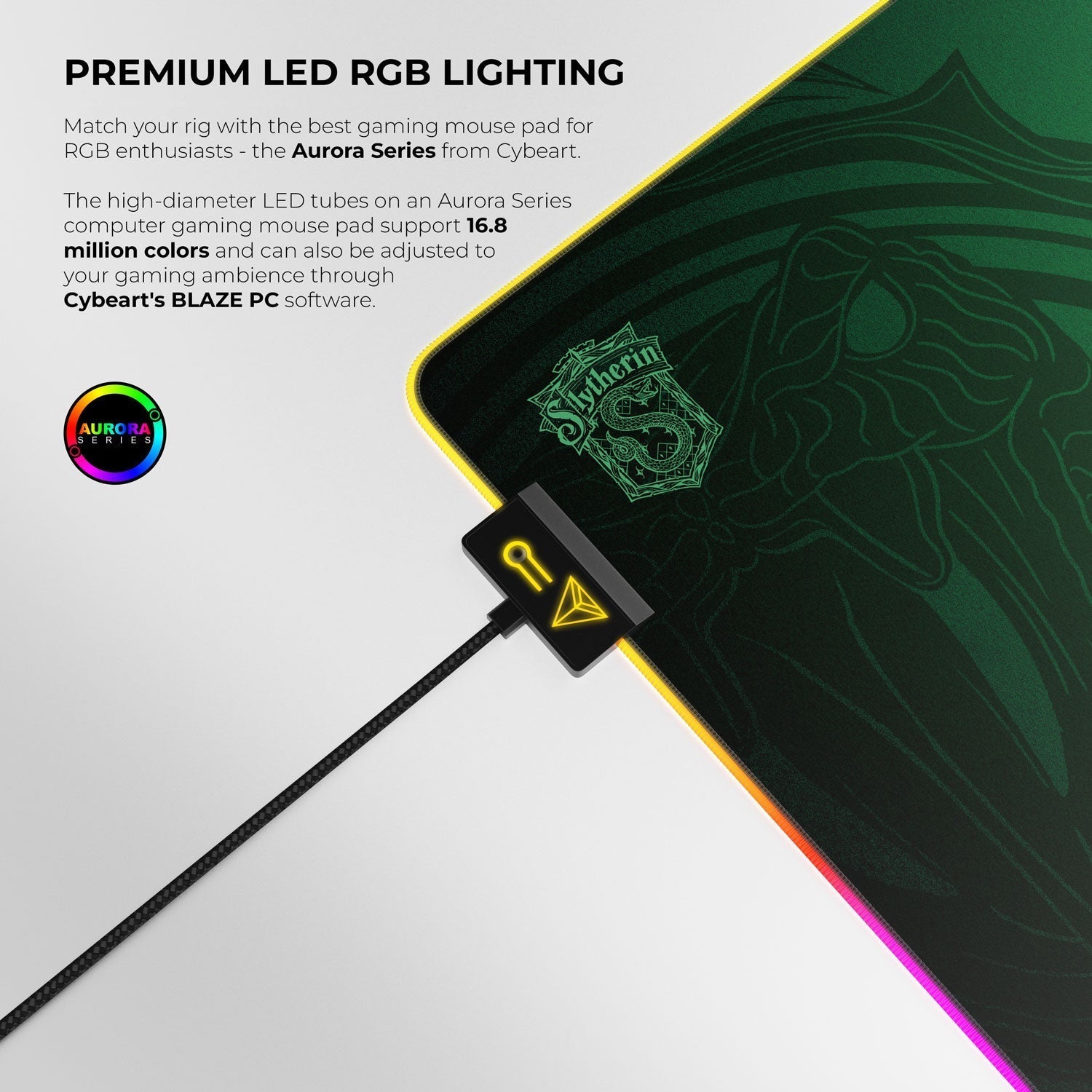 Slytherin Gaming Mouse Pad Cybeart US