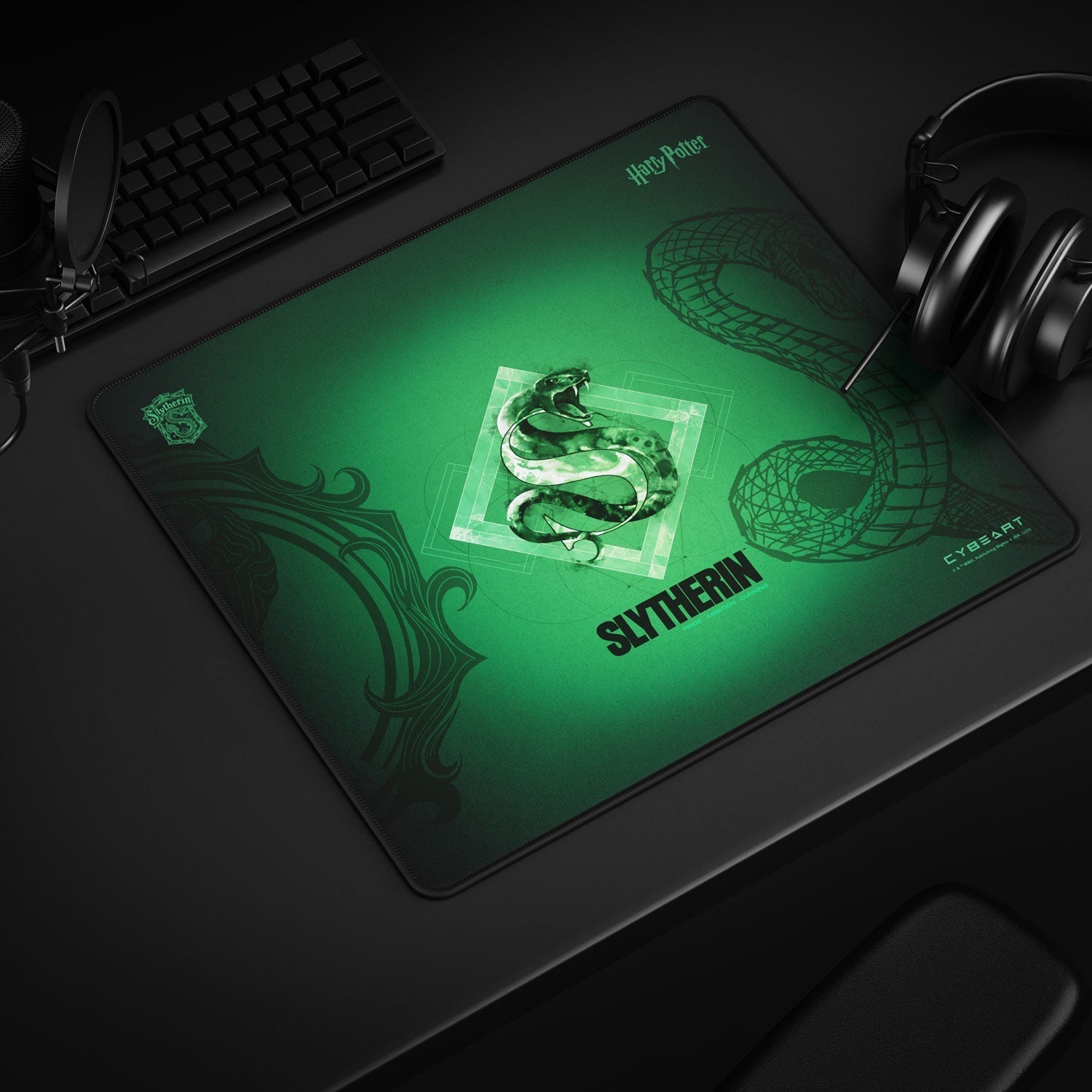 Slytherin Gaming Mouse Pad Cybeart US