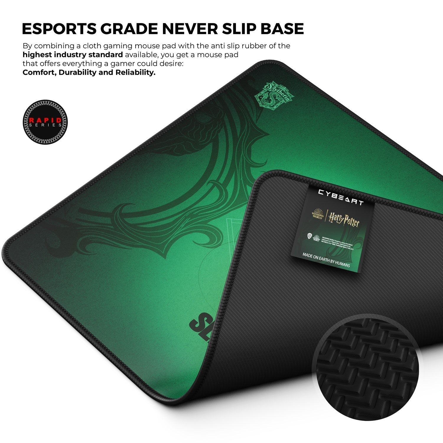 Slytherin Gaming Mouse Pad Cybeart US