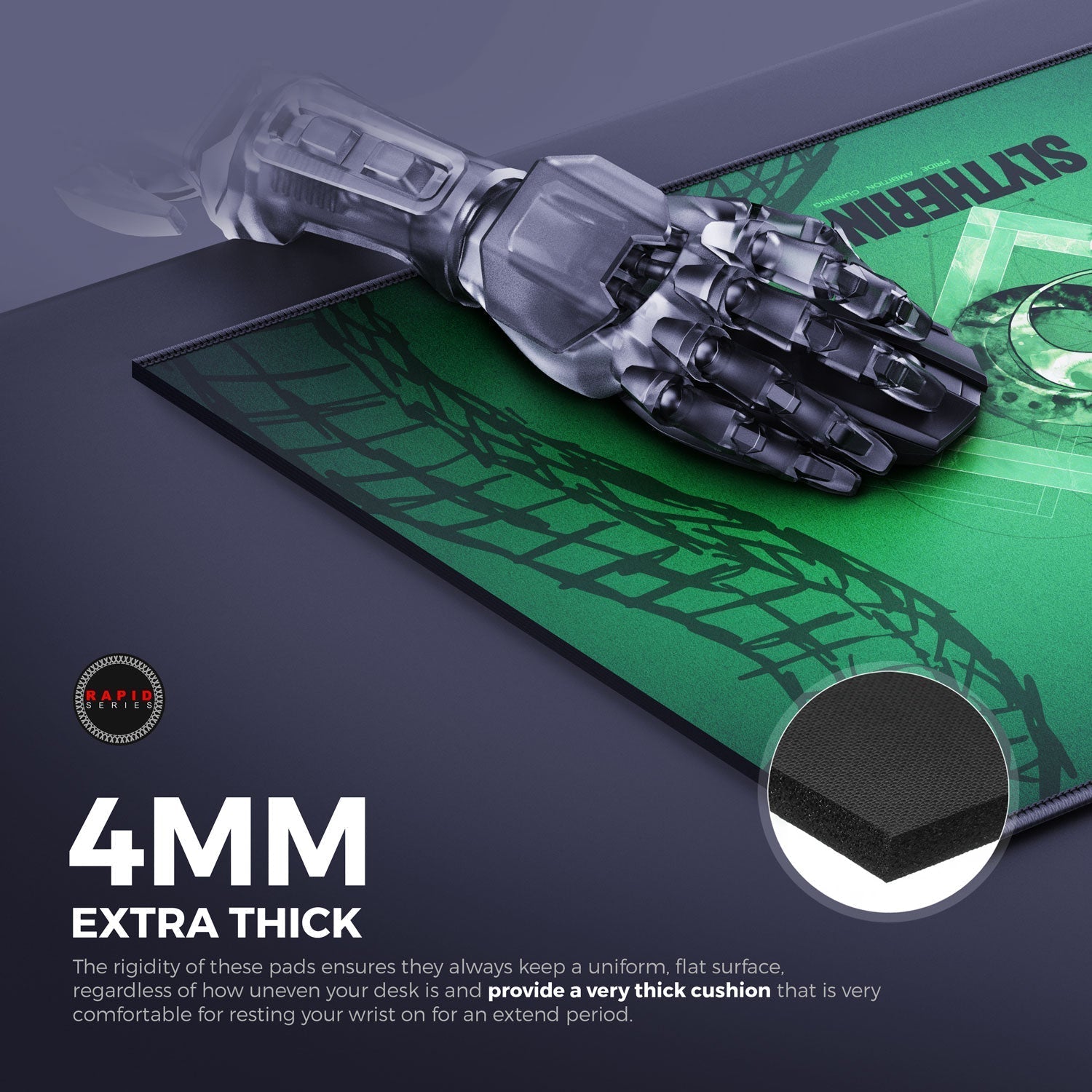 Slytherin Gaming Mouse Pad Cybeart US