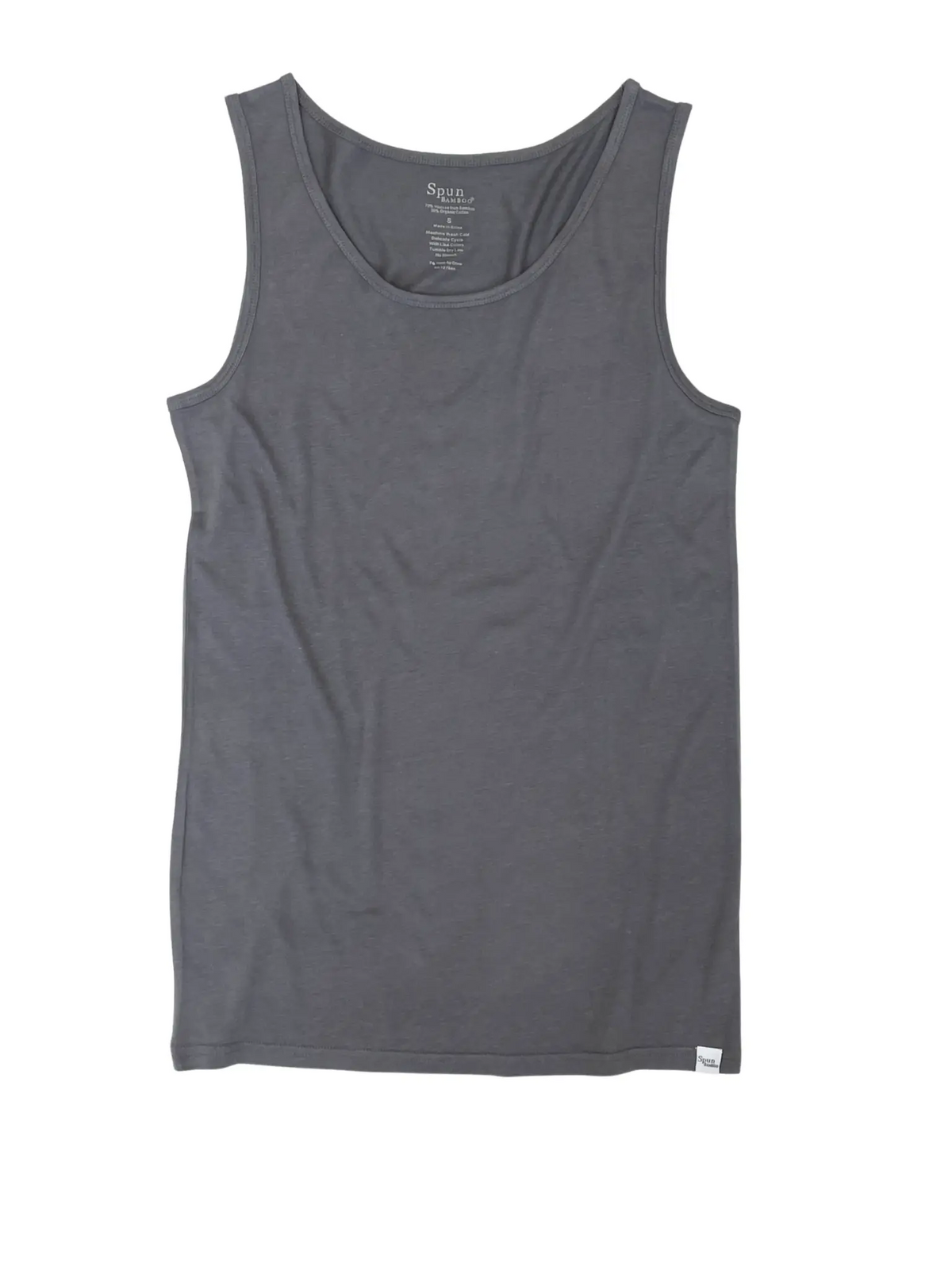 New Men's Bamboo Viscose/Organic Cotton Tank Top Spun Bamboo