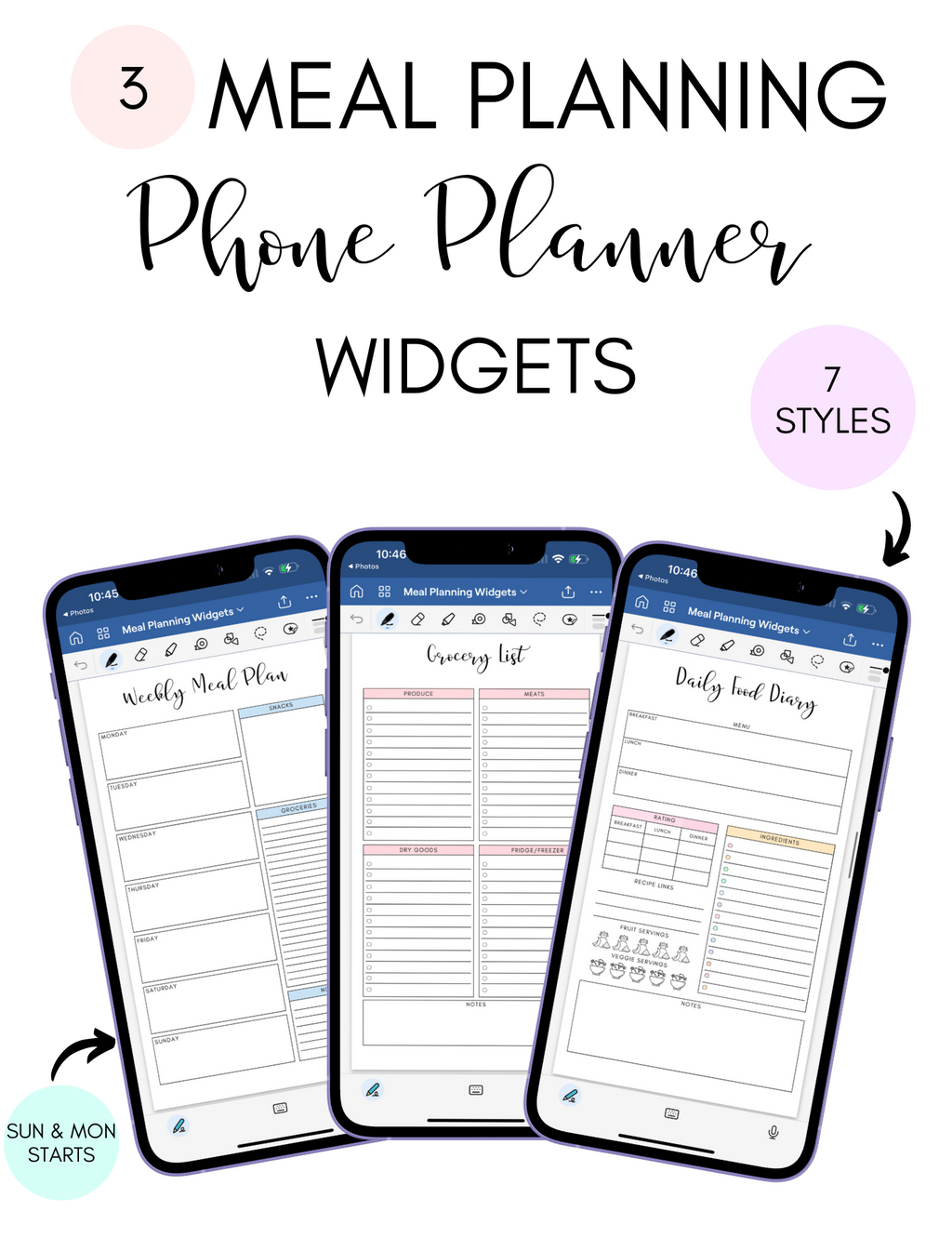 10 Phone Planner Widget Packs Jessica Autumn