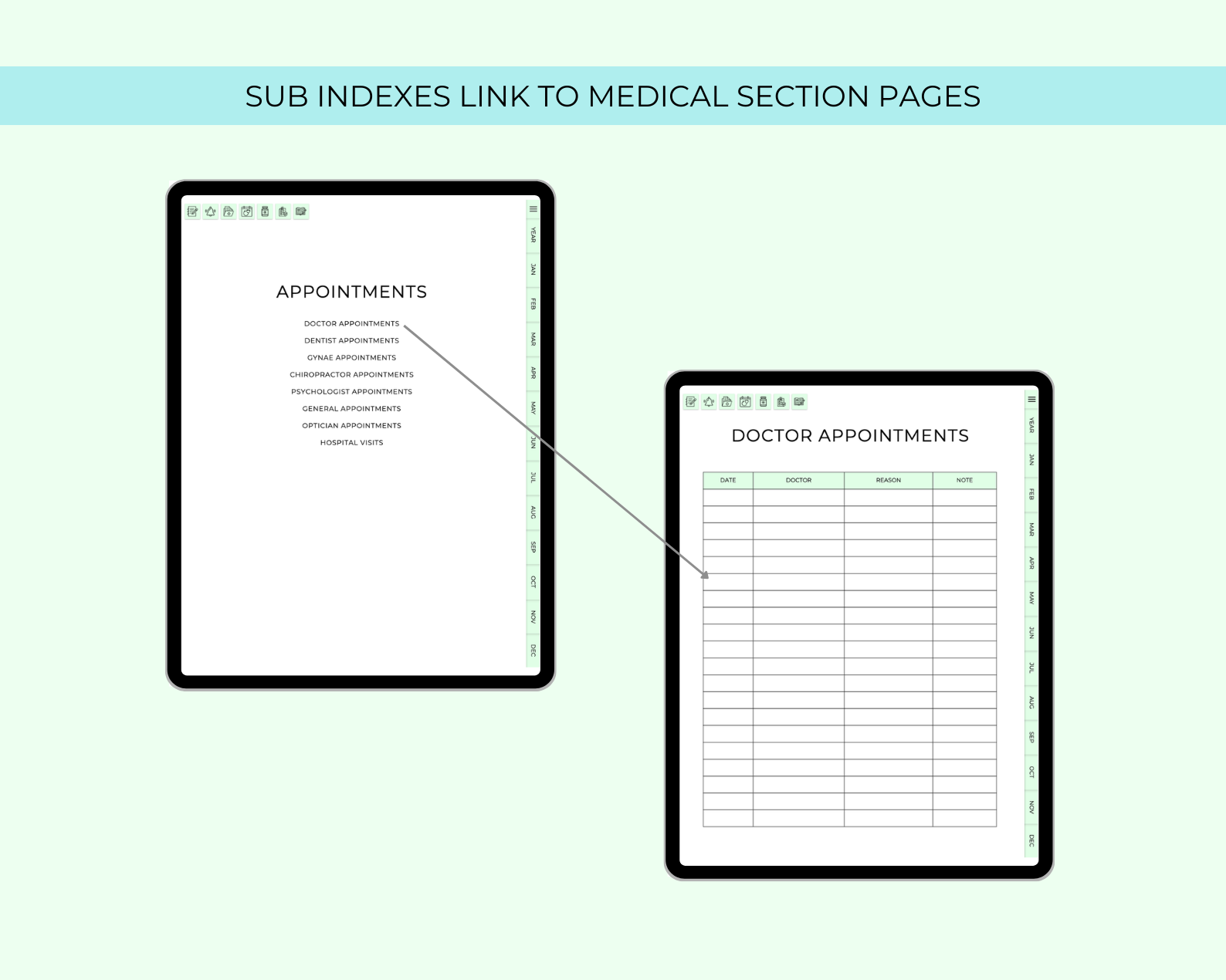Medical Digital Planner Jessica Autumn
