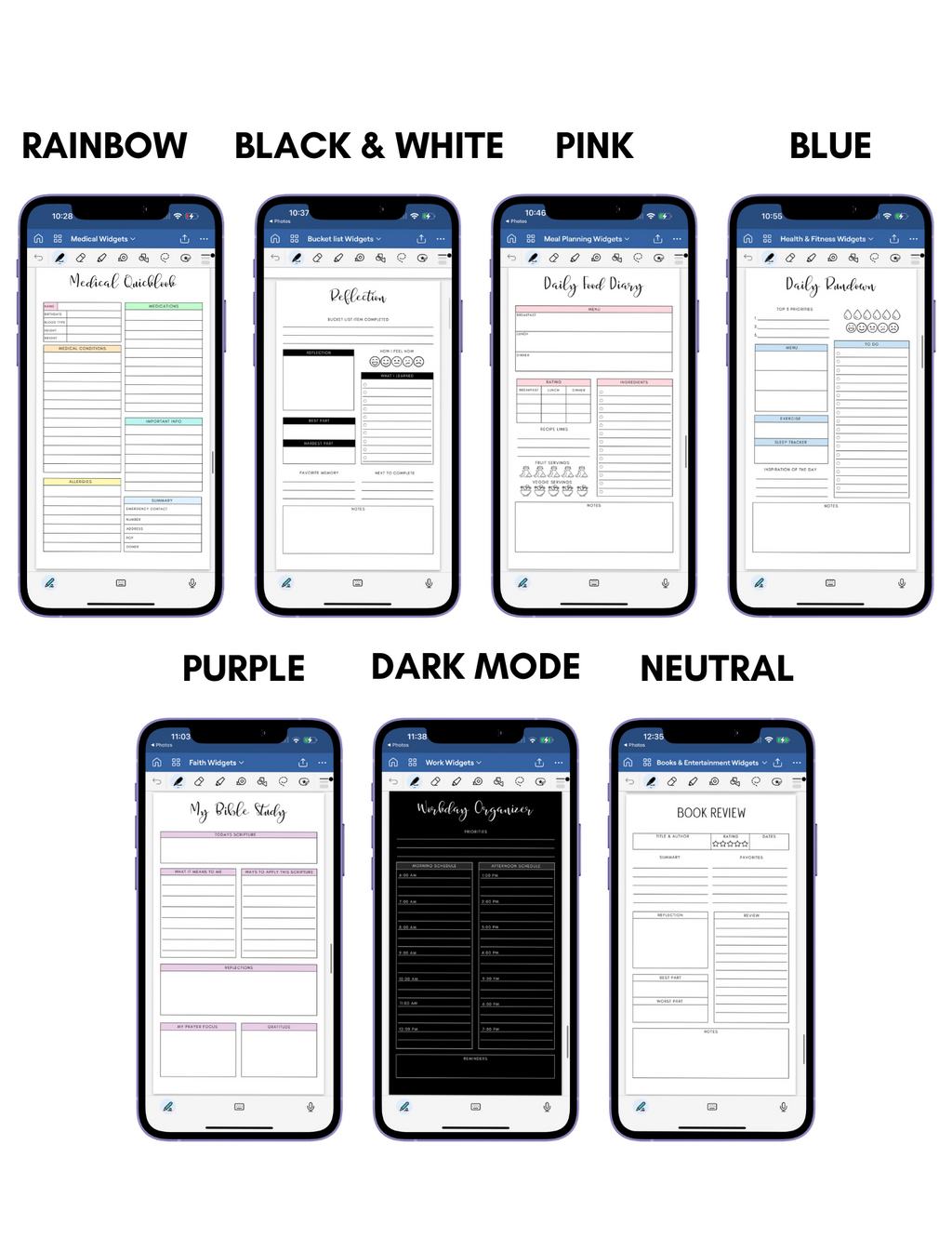 10 Phone Planner Widget Packs Jessica Autumn