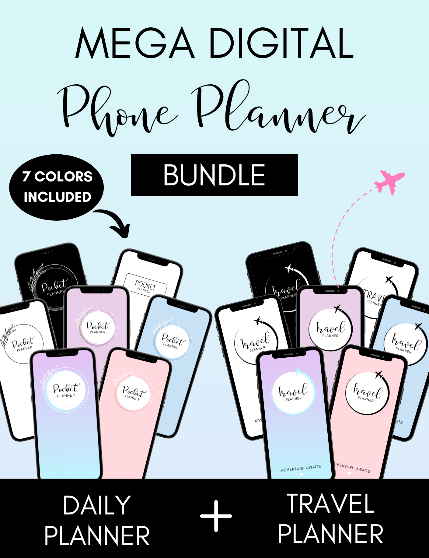 Mega Digital Phone Planner Bundle Jessica Autumn