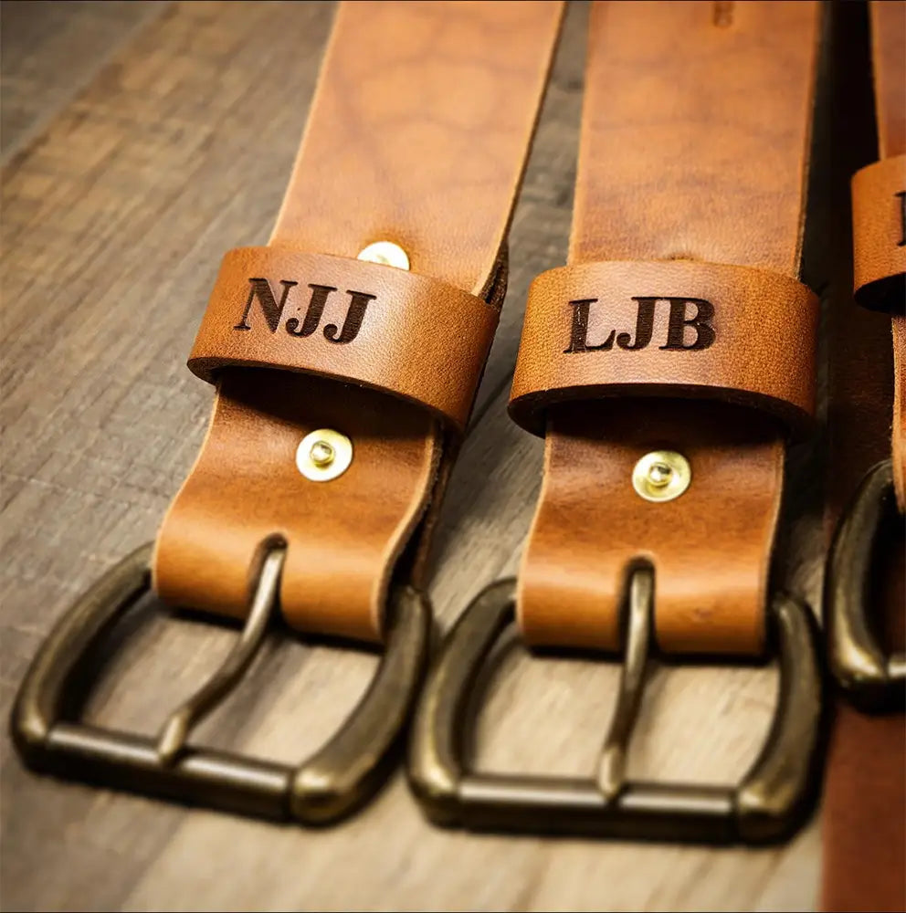 Men's Leather Belt - Black Bull Sheath Leather