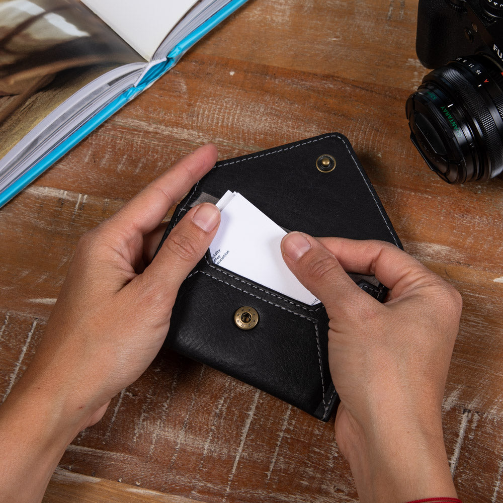 Mini Envelope Wallet with RFID Protection - Black CASUPO