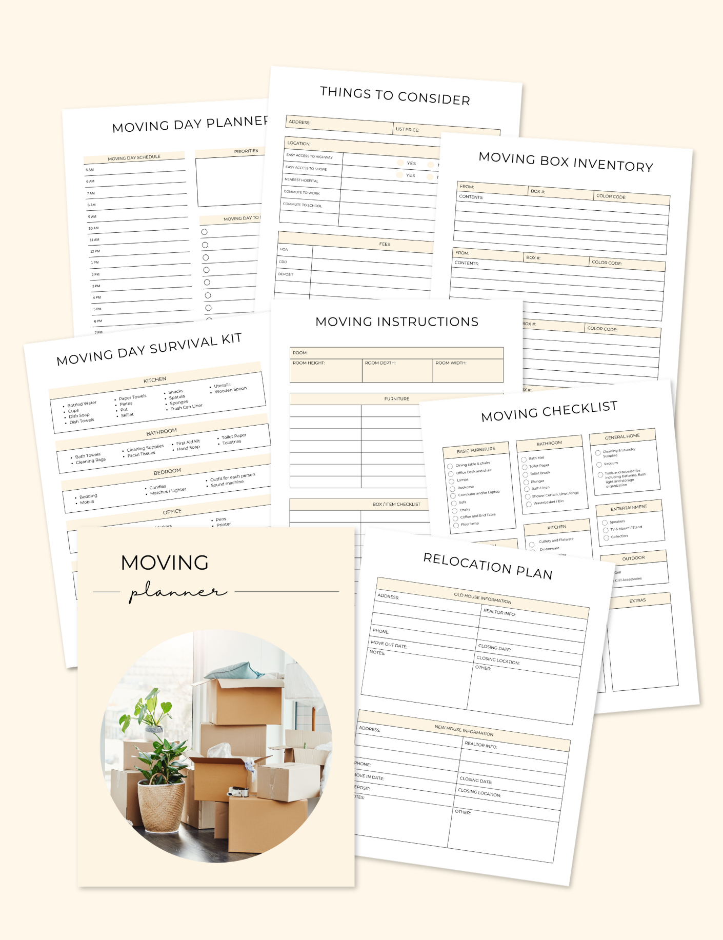 Moving Planner Jessica Autumn