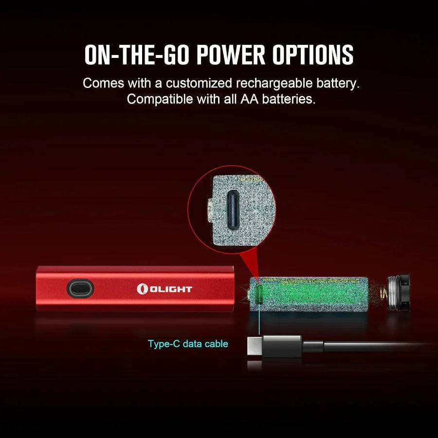 OLIGHT DIFFUSERD Diffuse 700 Lumens EDC Pocket Flashlight - Red VM Hardware