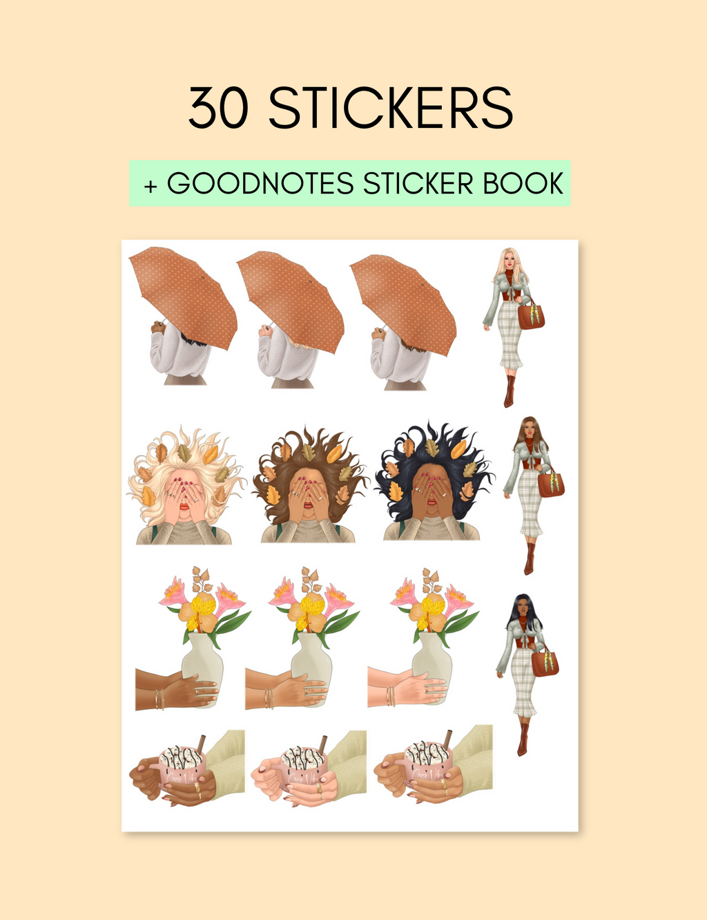 October Sticker Pack Jessica Autumn