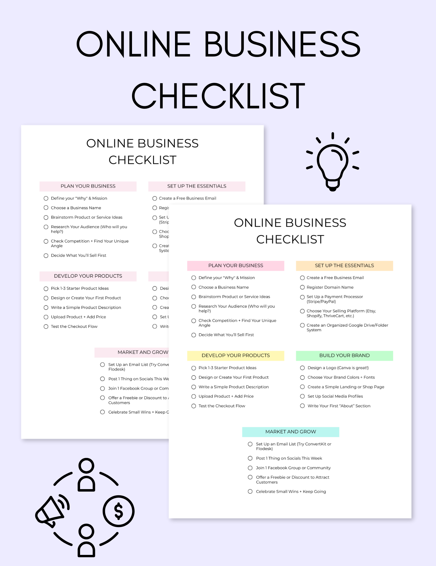Online Business Checklist Jessica Autumn