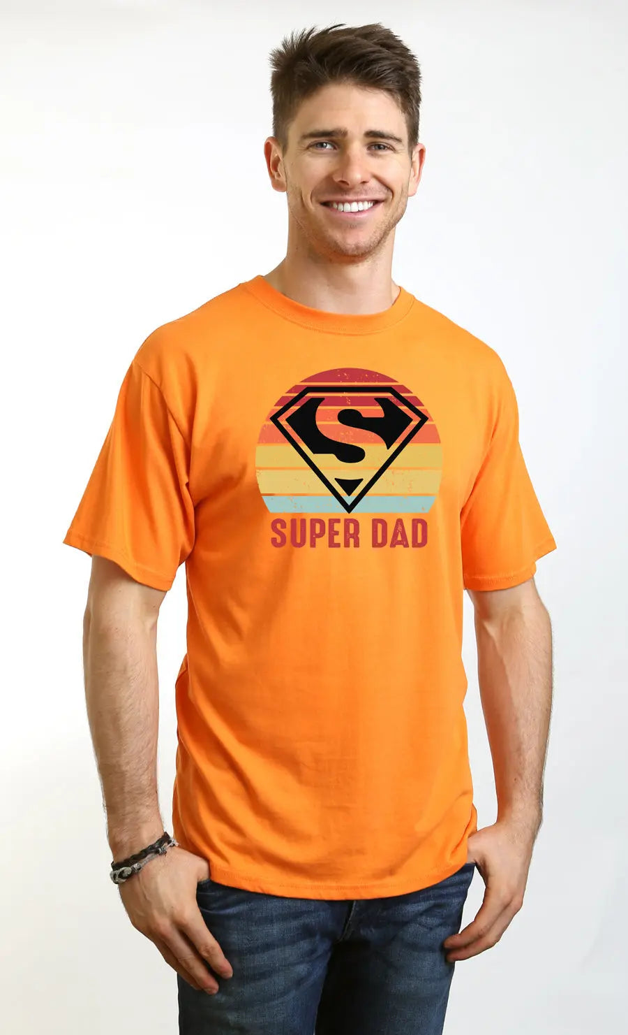 Super Dad Men's Bamboo Viscose/Organic Cotton Short Sleeve Graphic T-Shirt Spun Bamboo