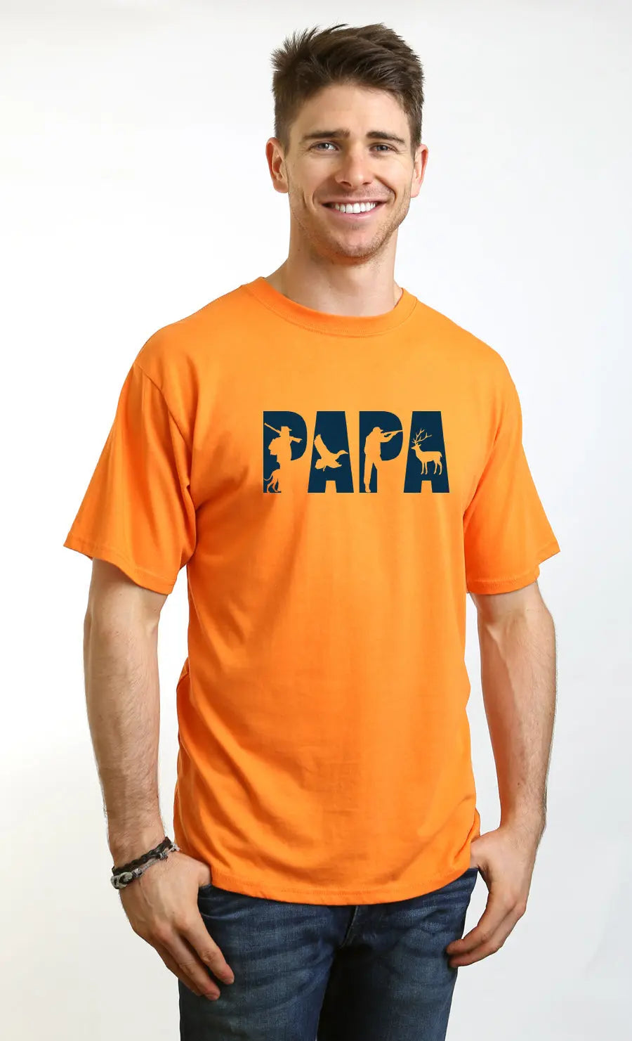PAPA Men's Bamboo Viscose/Organic Cotton Short Sleeve Graphic T-Shirt Spun Bamboo