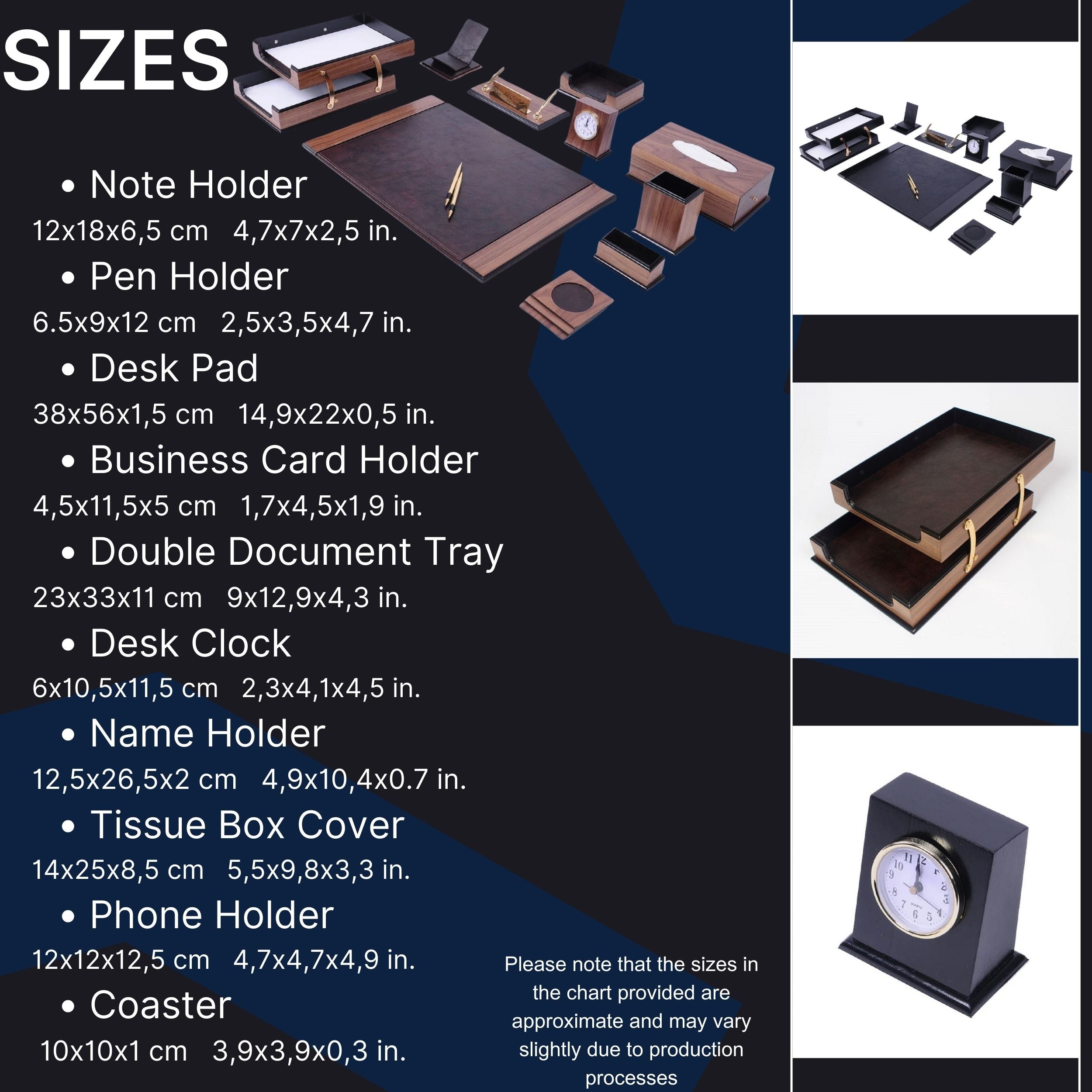 MOOG Prestige Wood Desk Set - Black -  12PCS Moogdesk