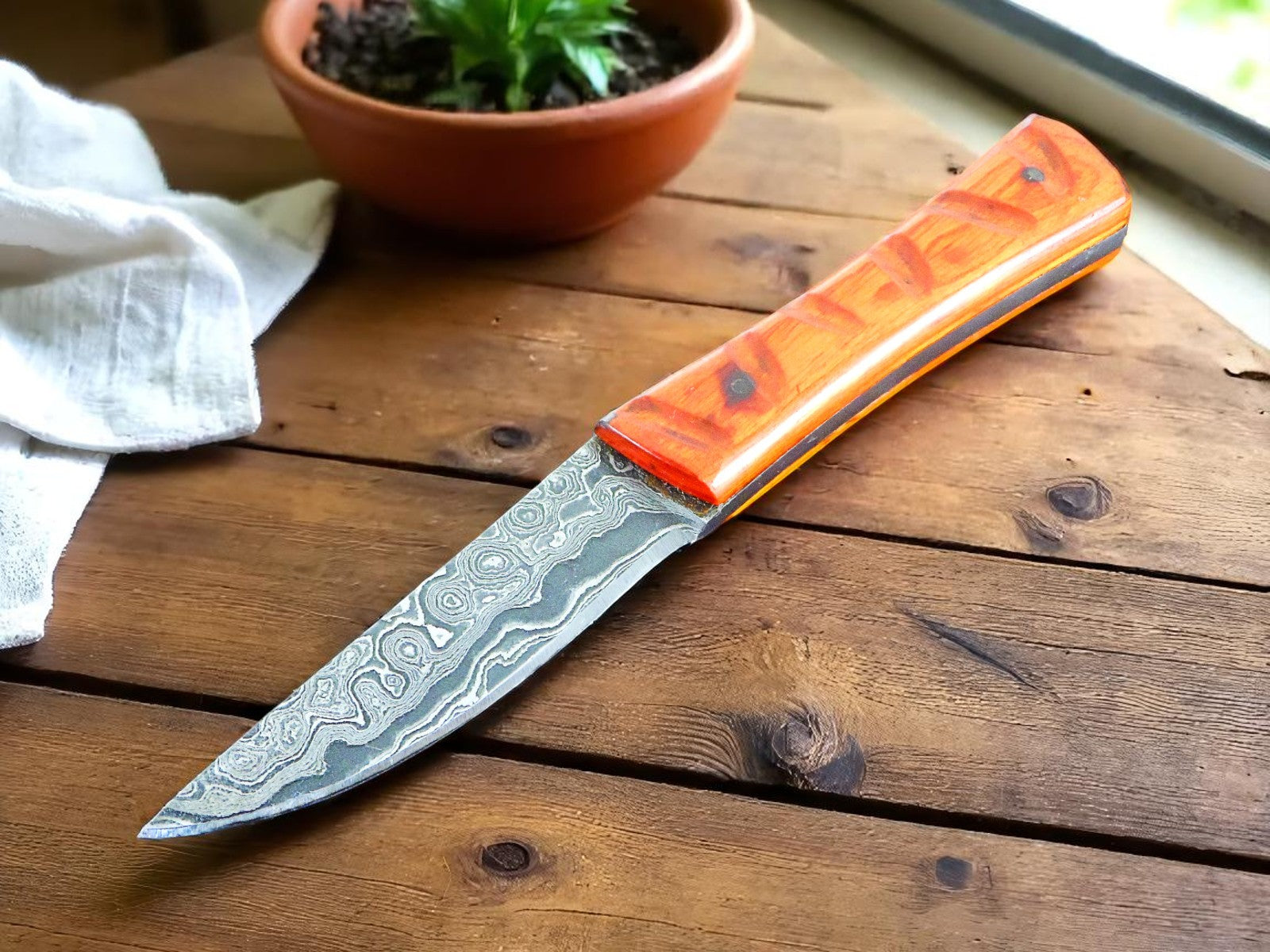 Best Hunting Knives Made in USA - Paaka Wood Handle Damascus Knife Store