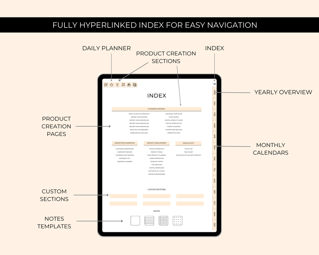 Product Creation Digital Planner Jessica Autumn