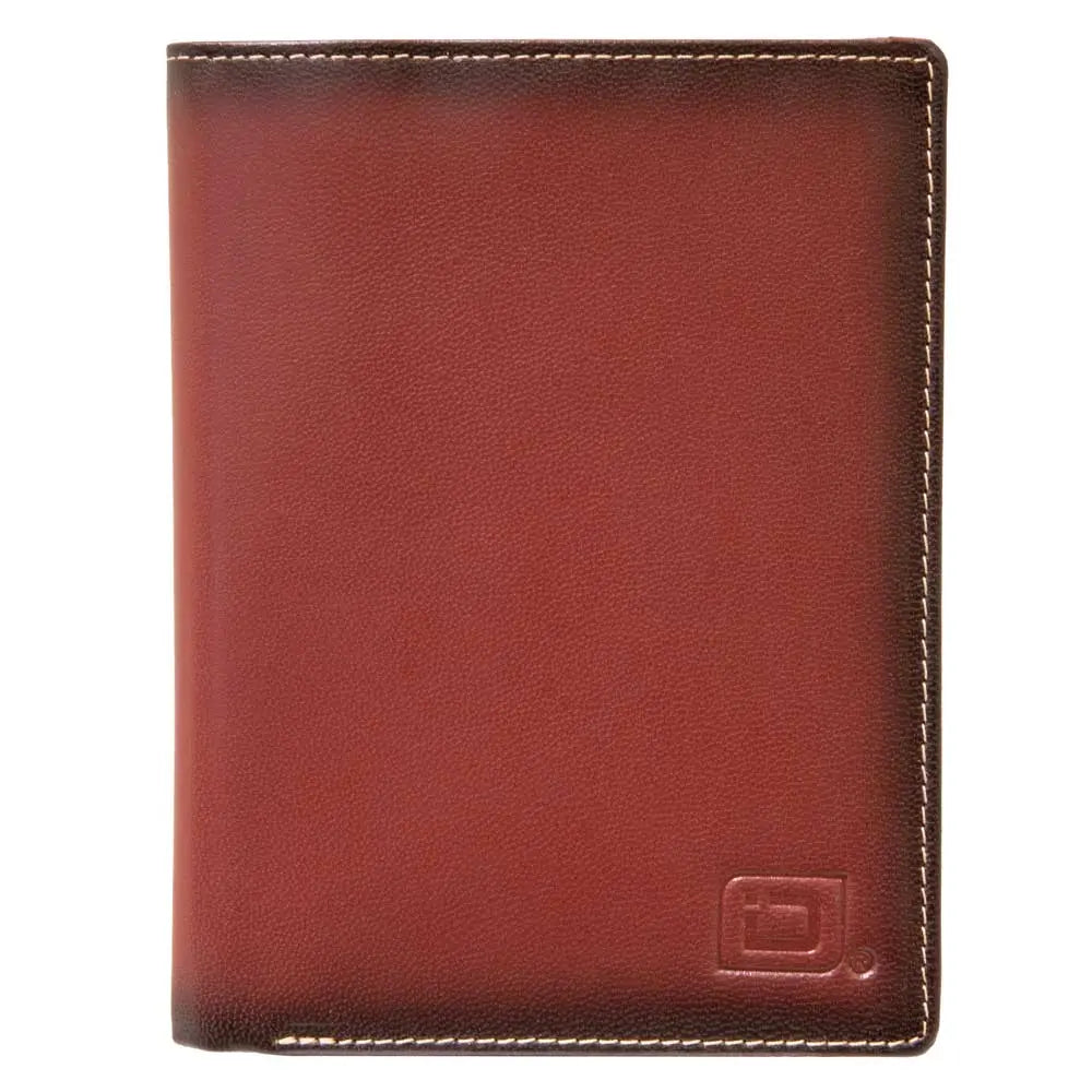 RFID Blocking Leather Passport Wallet ID Stronghold