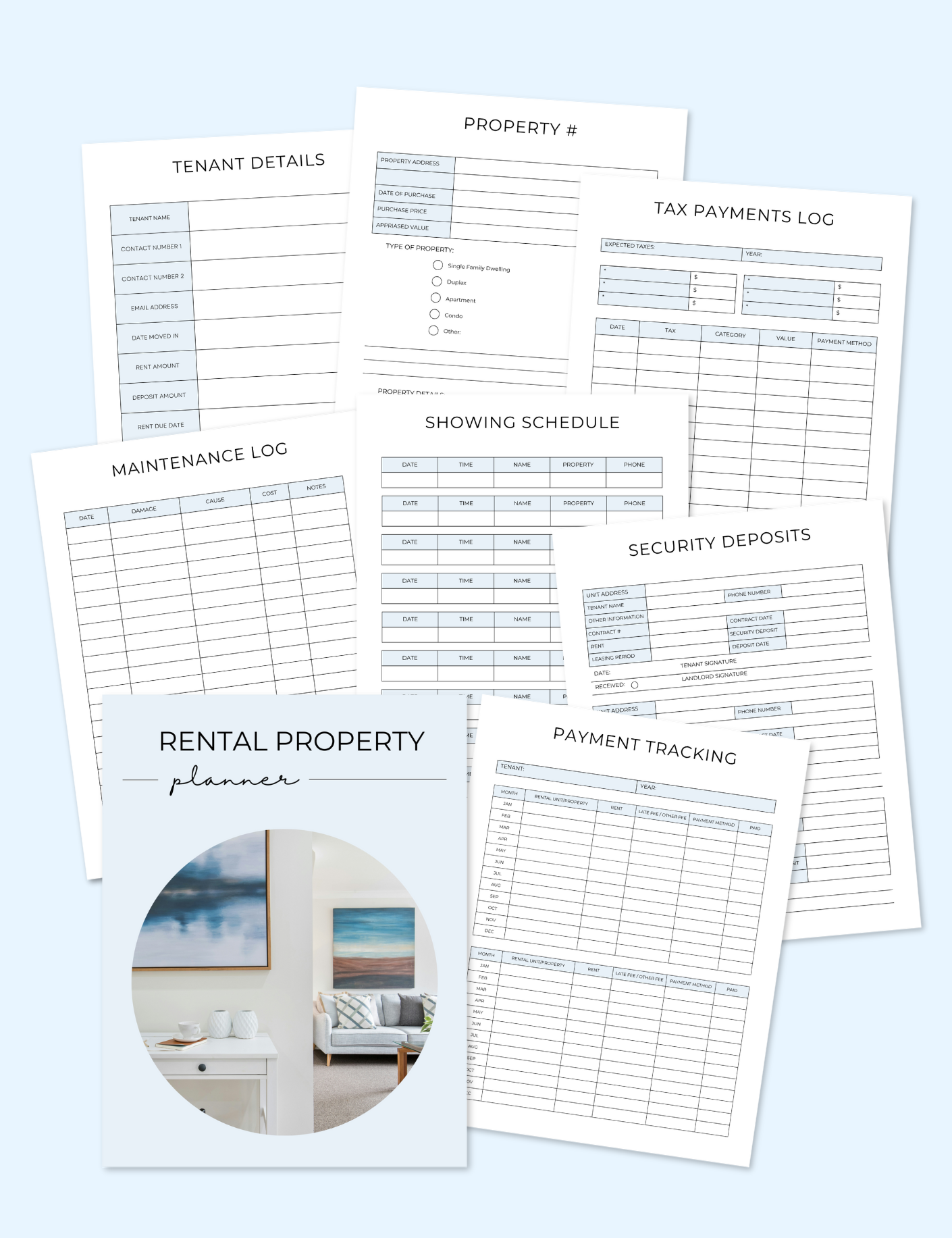 Rental Property Planner Jessica Autumn