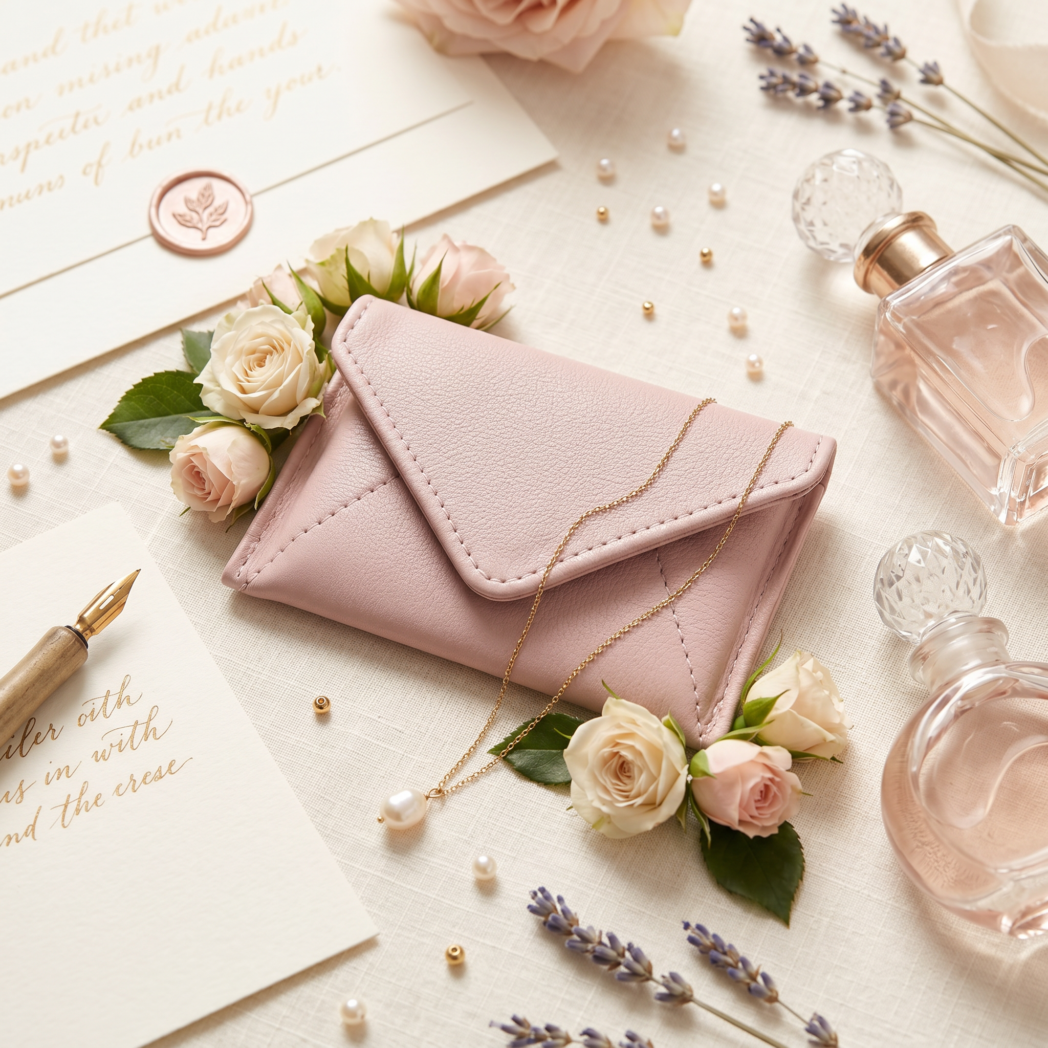 Mini Envelope Wallet With RFID protection - Rose Pink CASUPO