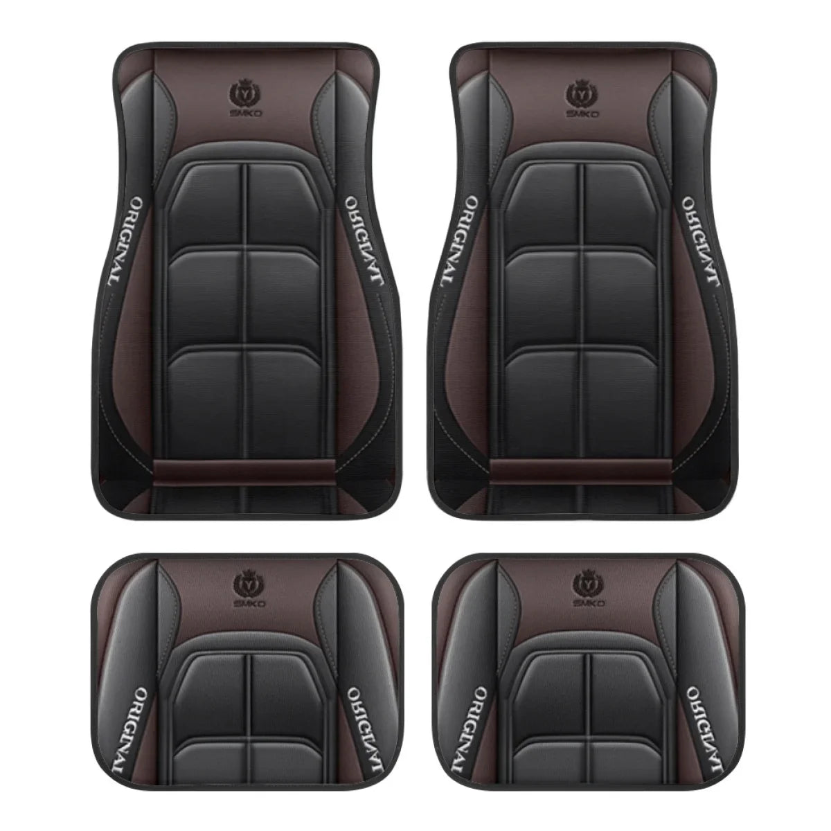 4pcs Y Car Floor Mats - Rug Pads with Non-Slip Backing, Washable, Universal Fit Car Protection Pad Auto Interior Accessories SMinvite, LLC