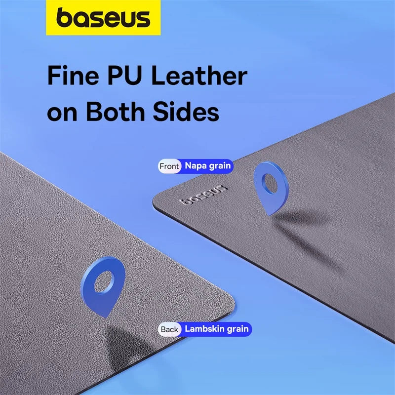 Simple Color PU Leather Mouse Pad Anti-Slip Waterproof Desk Mat 26 x 21 cm (10.2 x 8.3 in) — Office & School Accessories