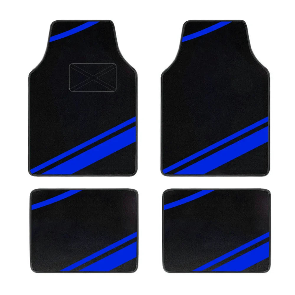 4-Piece Universal Car Floor Mats Set – Suede-Style Synthetic Carpet Liners for Cars, SUVs & Vans, Anti-Slip, Easy-Clean FanzyMarket