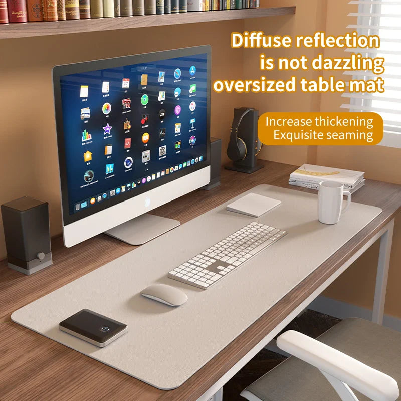 Large PU leather waterproof mouse pad SMinvite, LLC