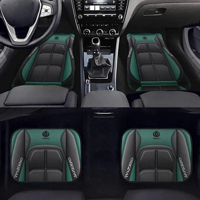 4pcs Y Car Floor Mats - Rug Pads with Non-Slip Backing, Washable, Universal Fit Car Protection Pad Auto Interior Accessories SMinvite, LLC