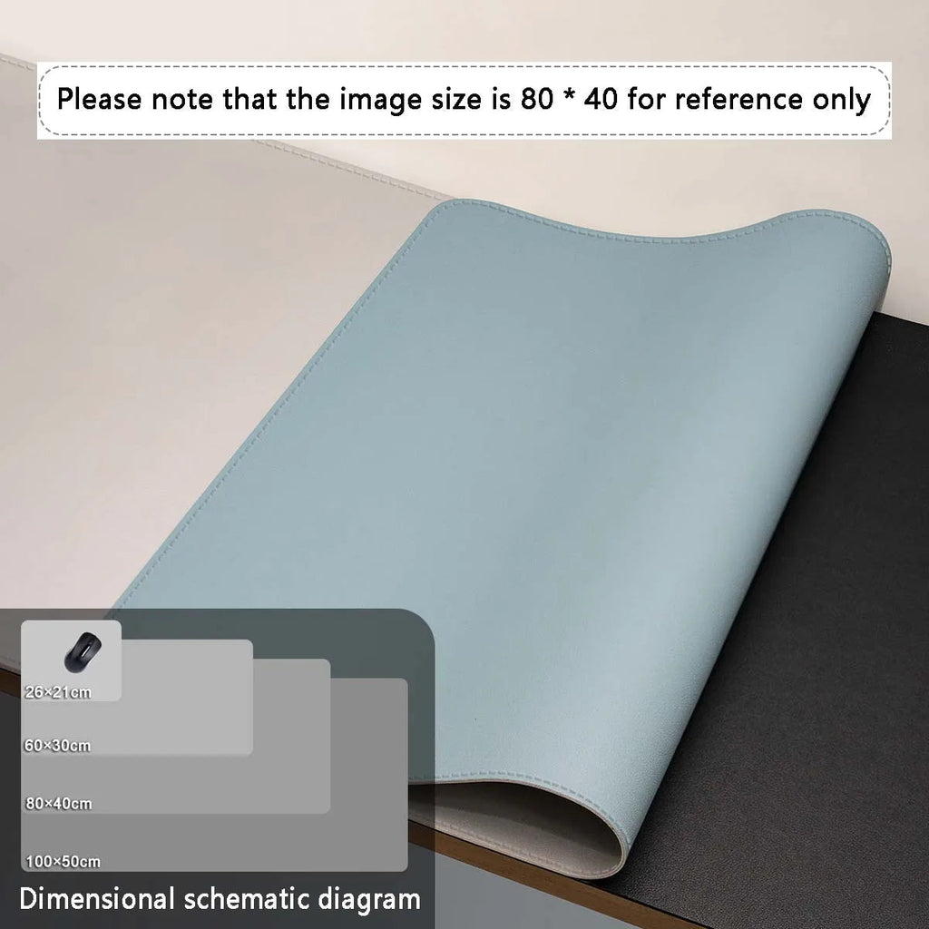 Large Mouse Pad – PU Leather Waterproof Desk Protector Mat for Office, Gaming, Keyboard & PC Accessories WTN Essentials