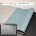 Large Mouse Pad – PU Leather Waterproof Desk Protector Mat for Office, Gaming, Keyboard & PC Accessories WTN Essentials