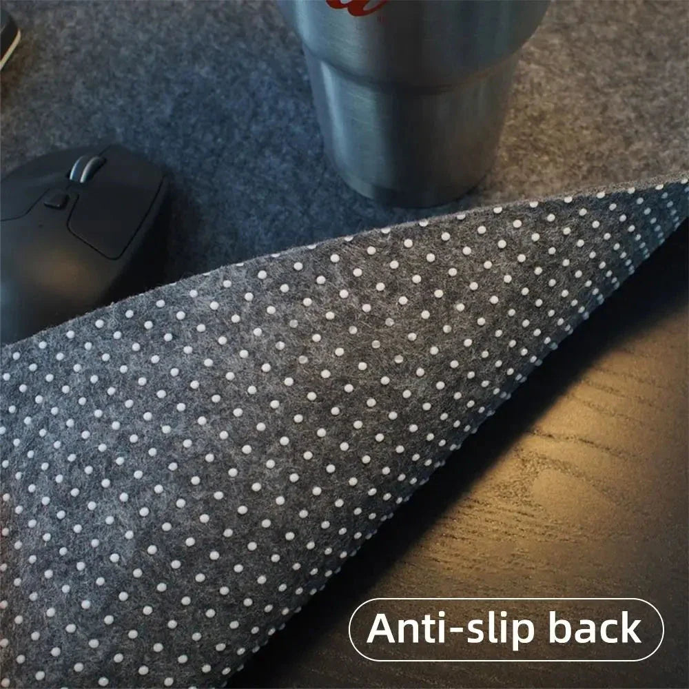 Wool Felt Desk Mat - Non-Slip Large Mouse Pad & Desk Protector Econic Blanks