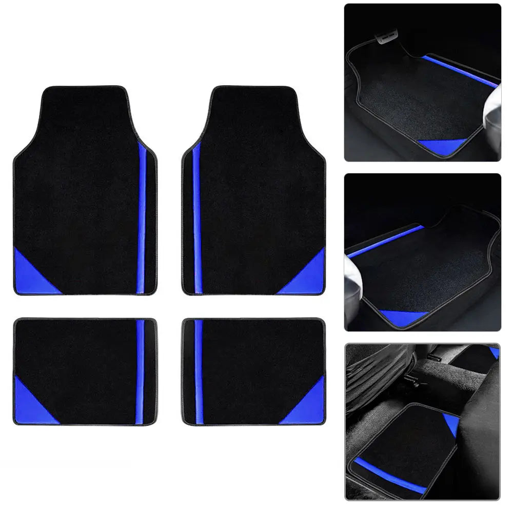 4-Piece Universal Car Floor Mats Set – Suede-Style Synthetic Carpet Liners for Cars, SUVs & Vans, Anti-Slip, Easy-Clean FanzyMarket
