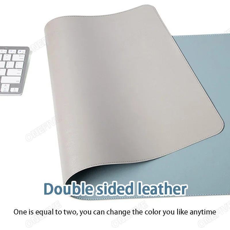 Large Mouse Pad – PU Leather Waterproof Desk Protector Mat for Office, Gaming, Keyboard & PC Accessories WTN Essentials
