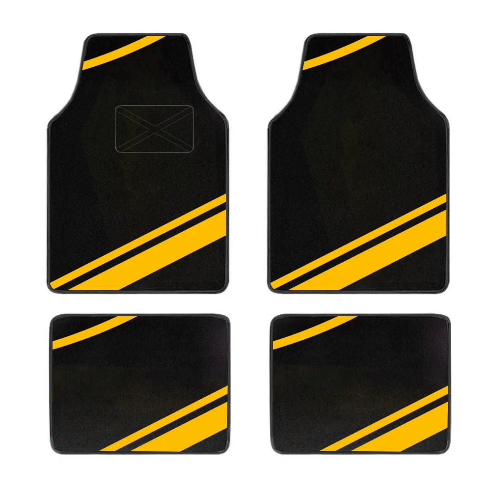 4-Piece Universal Car Floor Mats Set – Suede-Style Synthetic Carpet Liners for Cars, SUVs & Vans, Anti-Slip, Easy-Clean FanzyMarket