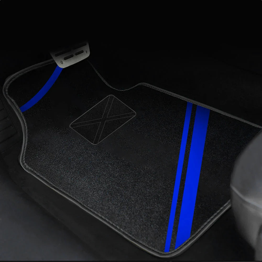 4-Piece Universal Car Floor Mats Set – Suede-Style Synthetic Carpet Liners for Cars, SUVs & Vans, Anti-Slip, Easy-Clean FanzyMarket