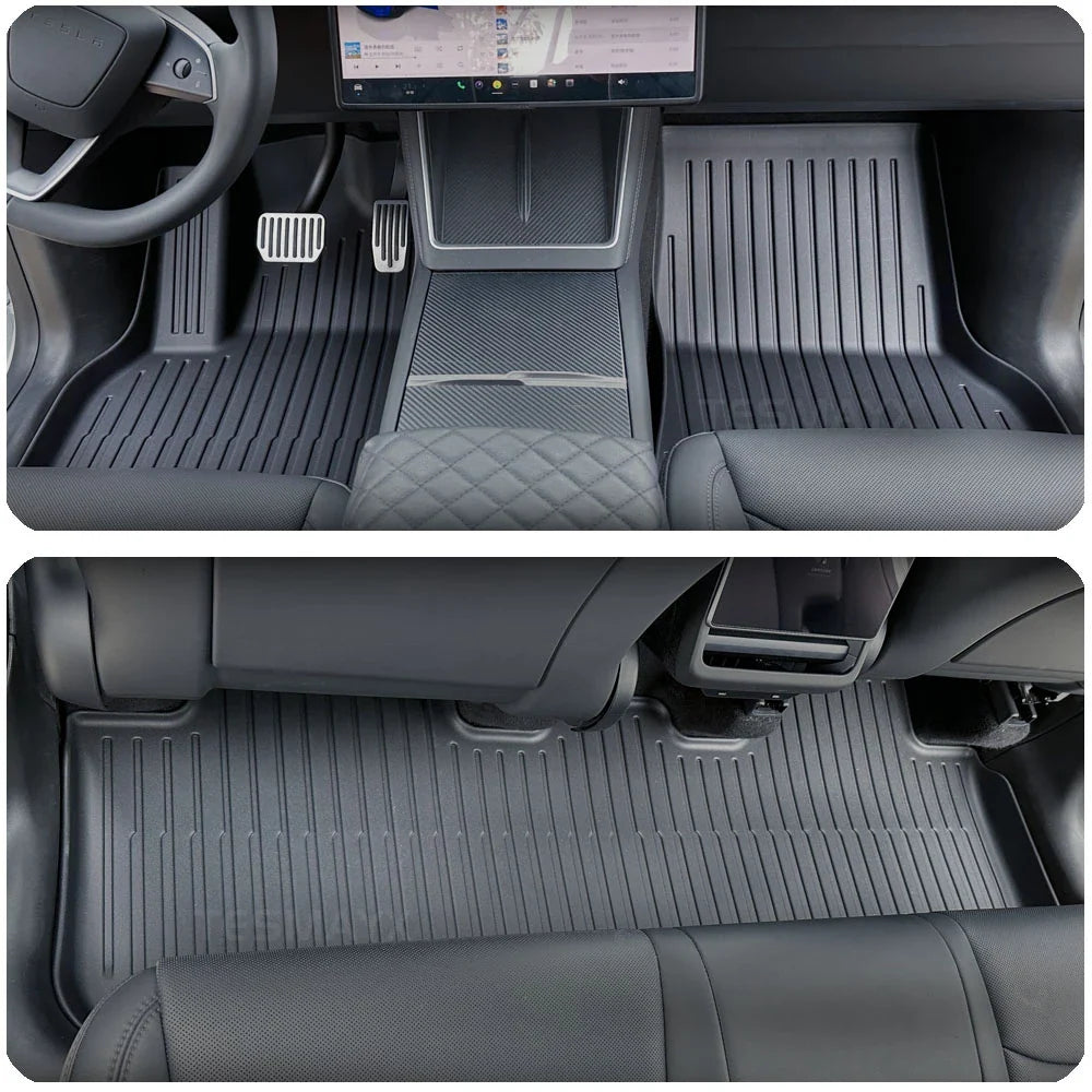 for Tesla Model Y Juniper 2025 2026 Car Floor Mats Cargo Liner Trunk Mats Backrest Kick Pads Protection Car Interior Accessories The Shopper Stop