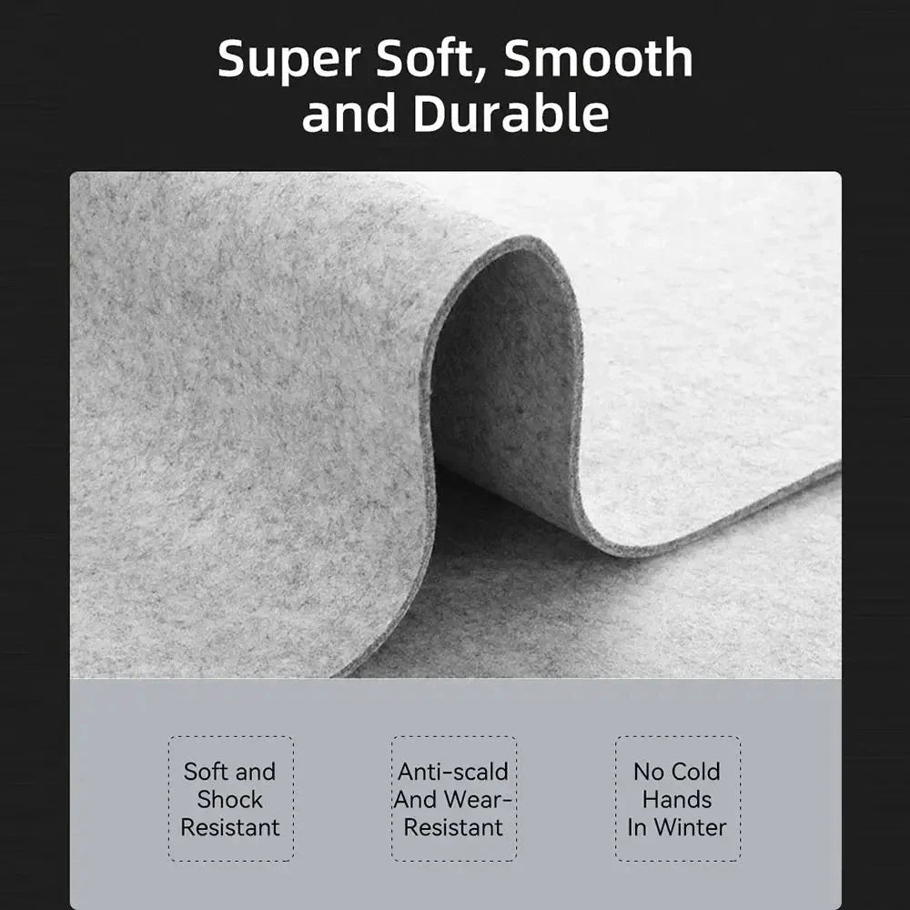 Wool Felt Desk Mat - Non-Slip Large Mouse Pad & Desk Protector Econic Blanks