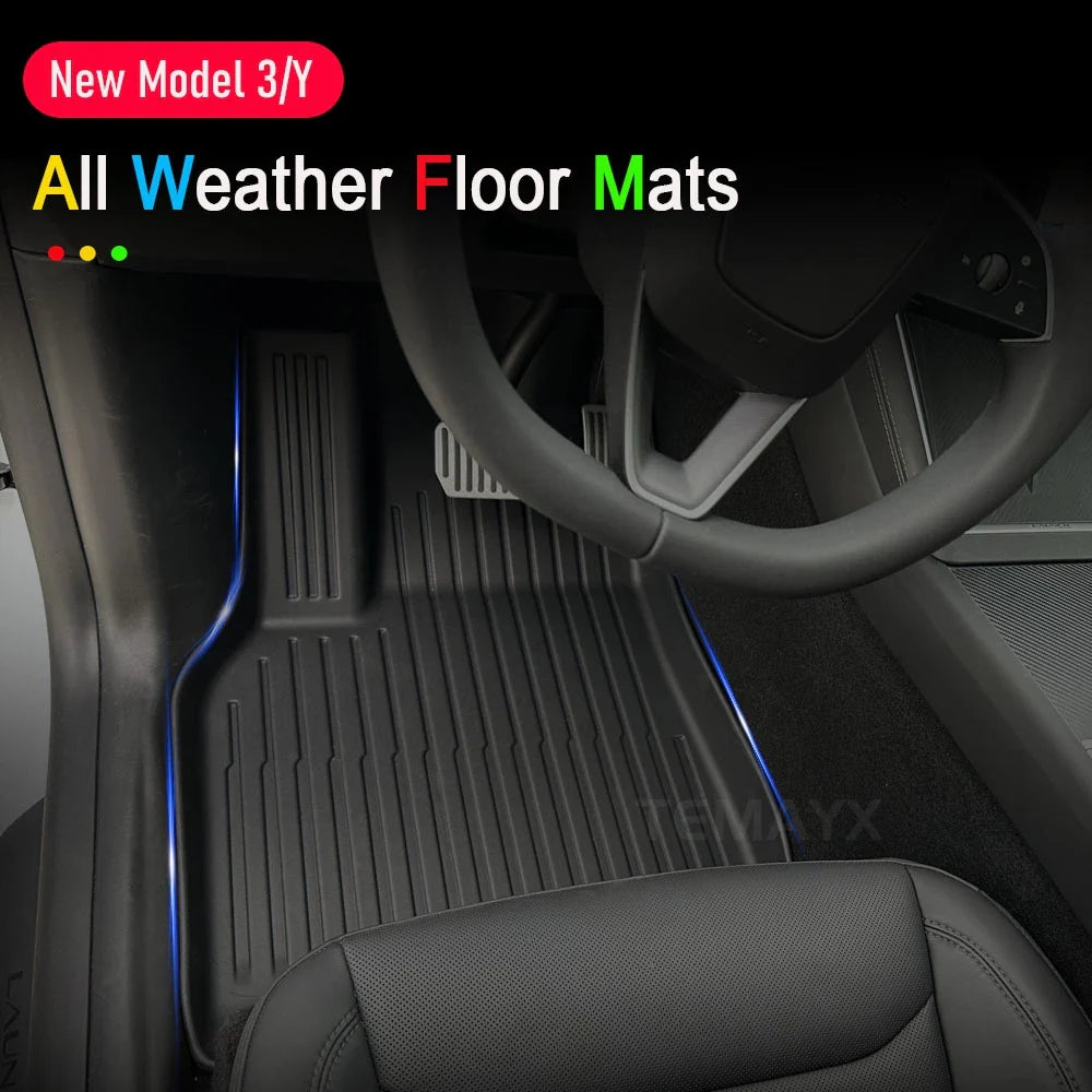for Tesla Model Y Juniper 2025 2026 Car Floor Mats Cargo Liner Trunk Mats Backrest Kick Pads Protection Car Interior Accessories The Shopper Stop