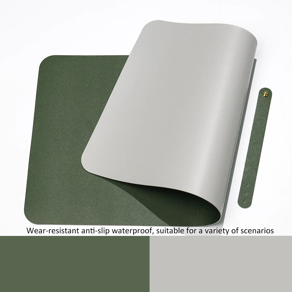 Large PU leather waterproof mouse pad SMinvite, LLC