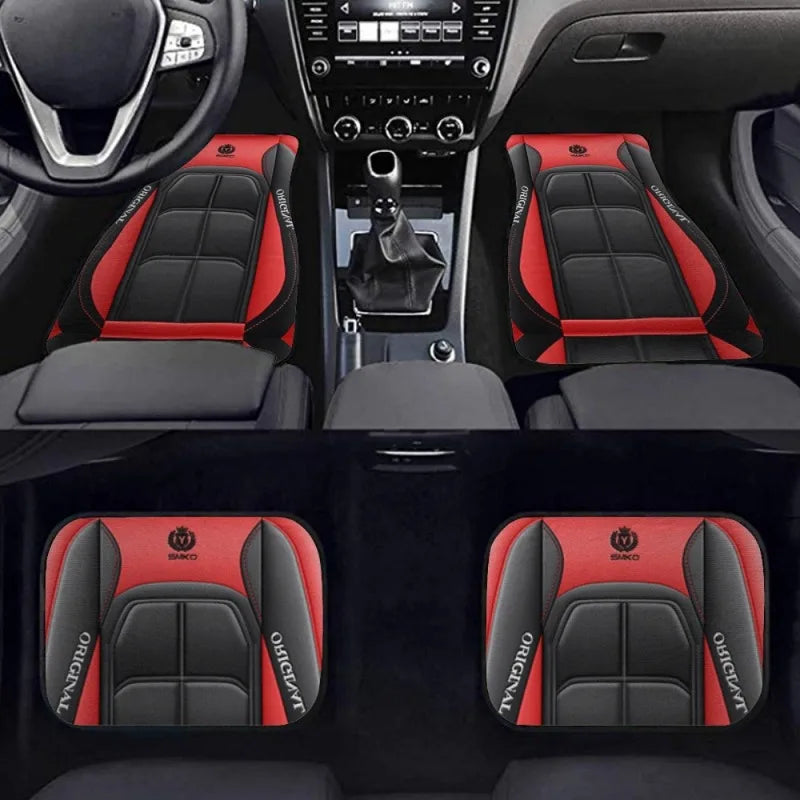 4pcs Y Car Floor Mats - Rug Pads with Non-Slip Backing, Washable, Universal Fit Car Protection Pad Auto Interior Accessories SMinvite, LLC