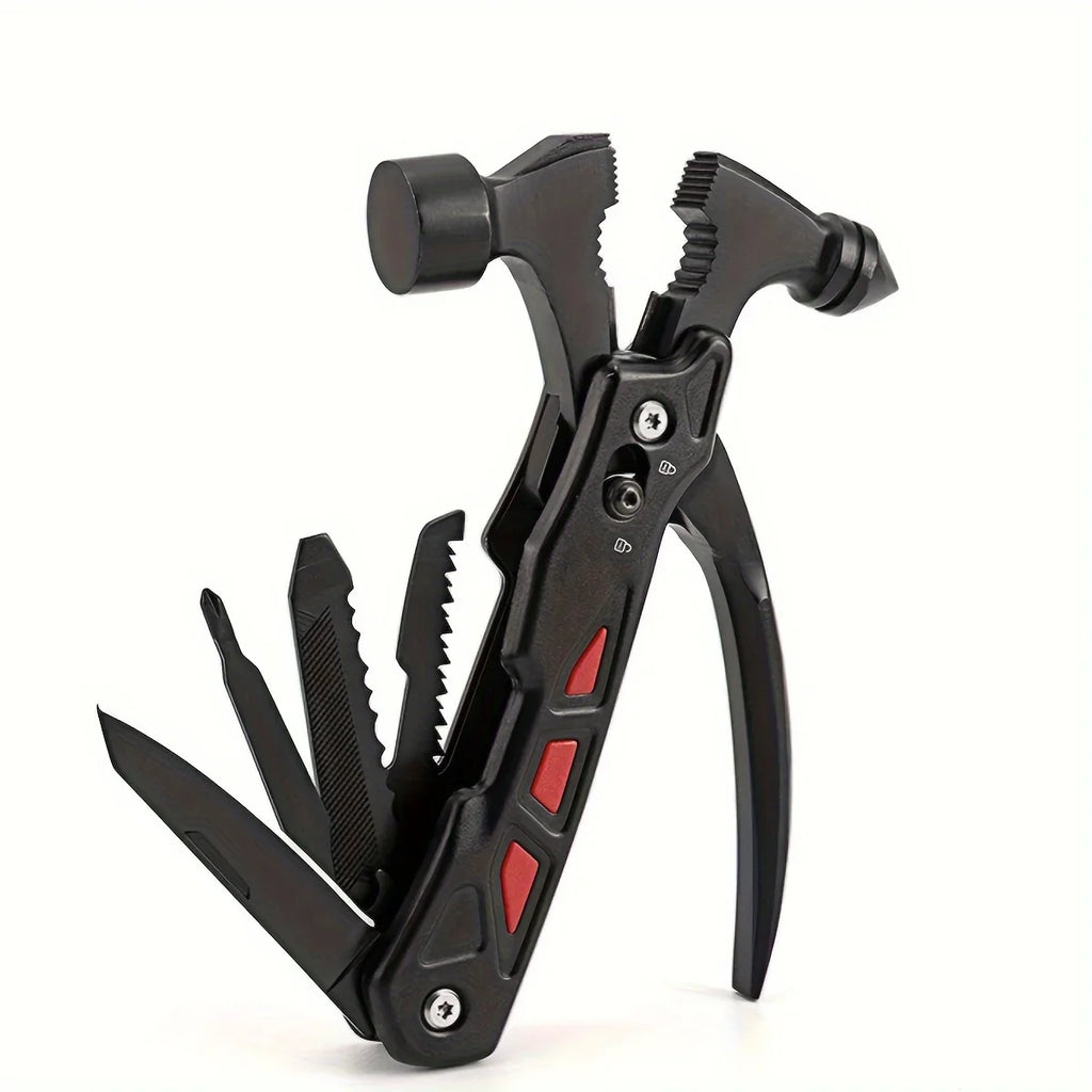 TrailMaster: Compact Multitool & Tactical Hammer THRIXINE