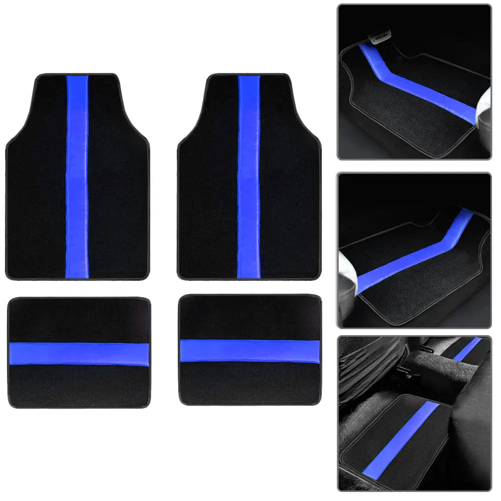 4-Piece Universal Car Floor Mats Set – Suede-Style Synthetic Carpet Liners for Cars, SUVs & Vans, Anti-Slip, Easy-Clean FanzyMarket
