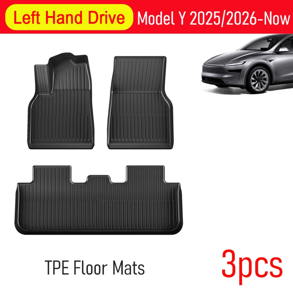 for Tesla Model Y Juniper 2025 2026 Car Floor Mats Cargo Liner Trunk Mats Backrest Kick Pads Protection Car Interior Accessories The Shopper Stop