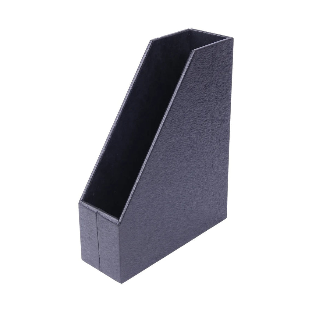 MOOG Faux Leather Magazines Holder- File Organizer Moogdesk