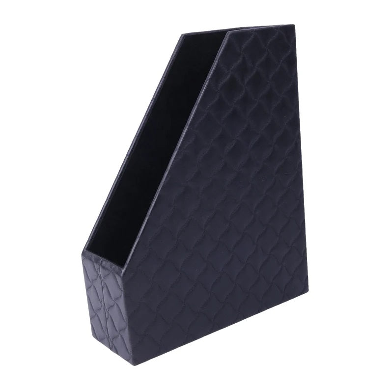 MOOG Faux Leather Magazines Holder- File Organizer Moogdesk