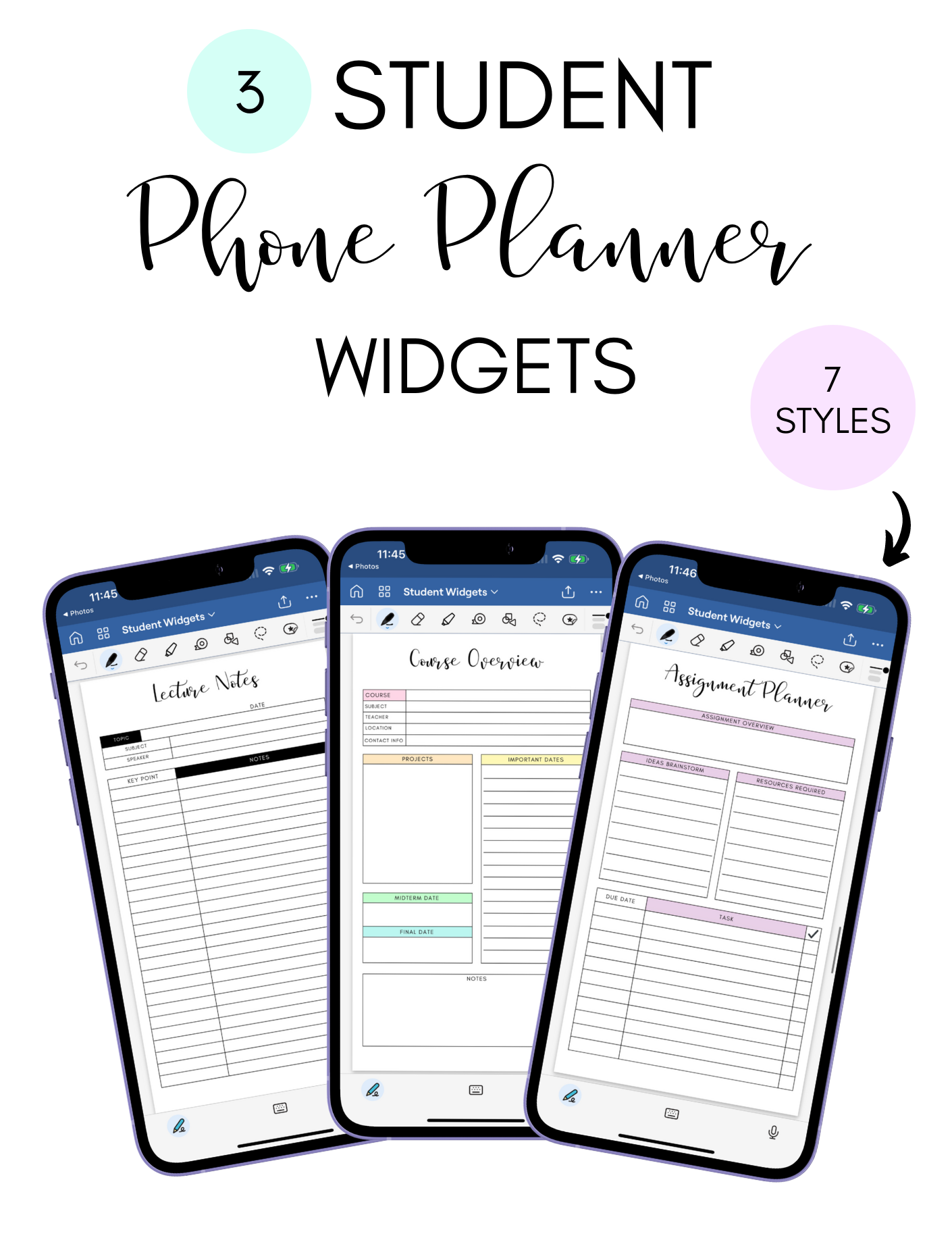10 Phone Planner Widget Packs Jessica Autumn