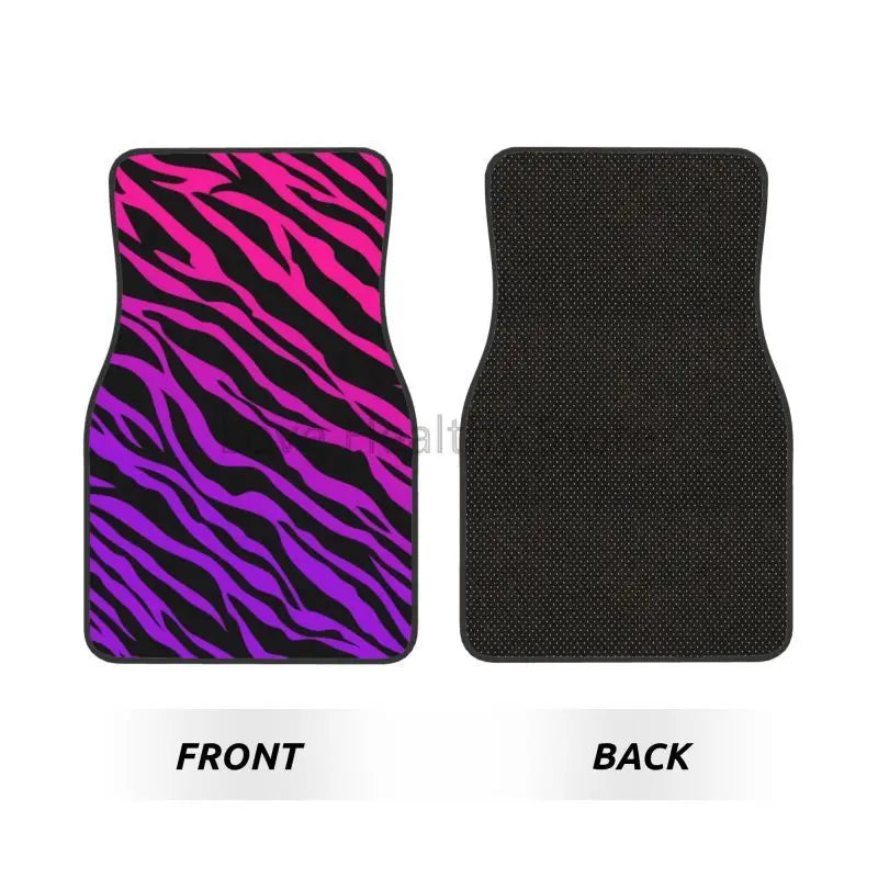 Zebra Stripe Car Floor Mats 4-Piece Non-Slip All-Weather Universal Mats for Sedan SUV FanzyMarket