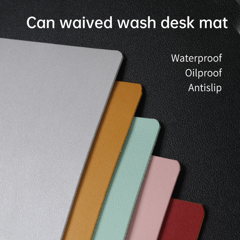 Large PU leather waterproof mouse pad SMinvite, LLC