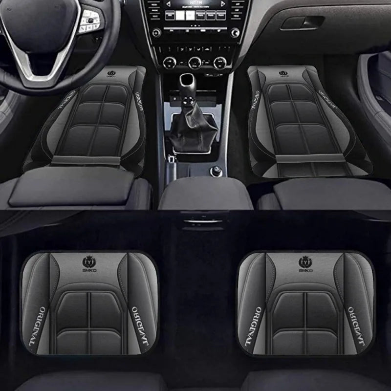4pcs Y Car Floor Mats - Rug Pads with Non-Slip Backing, Washable, Universal Fit Car Protection Pad Auto Interior Accessories SMinvite, LLC